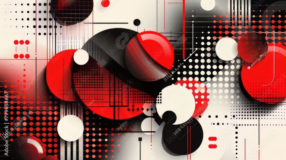 Obraz premium illustration of an background with circles