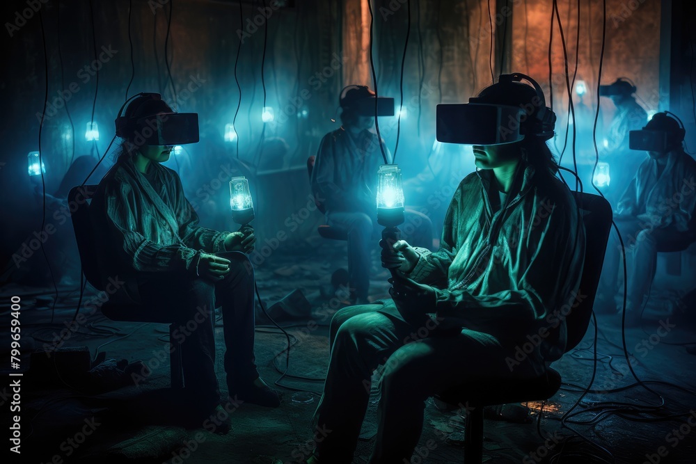 Haunted Cyberspace: Ghosts and spirits manifesting in a virtual reality setting. Haunted Cyberspace: Ghosts and spirits manifesting in a virtual reality setting.