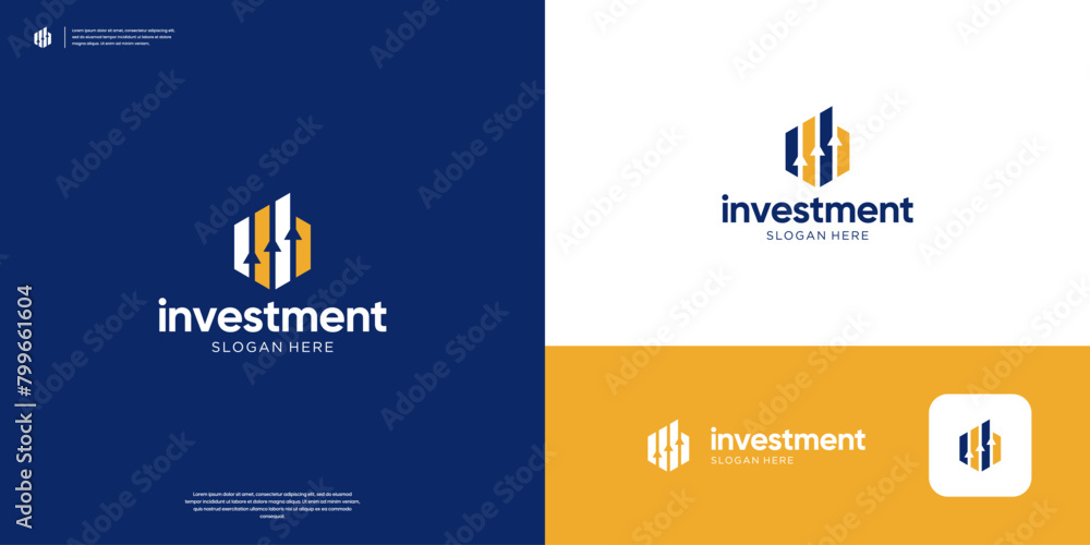 Simple business logo for financial company. Simple business logo for financial company.