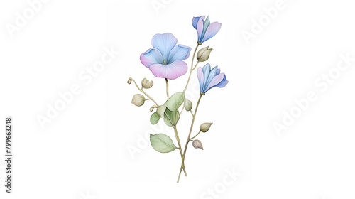 Exotic arrangement of butterfly pea and bougainvillea  showcasing vivid blues and purples  ideal for a tropical theme