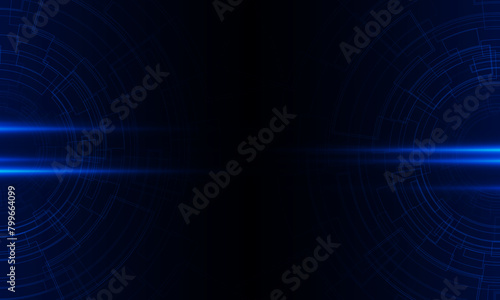 Abstract pixel technology Ai sci-fi artificial Intelligence concept machine deep learning futuristic digital for future on dark blue Hitech communication concept innovation background, vector design