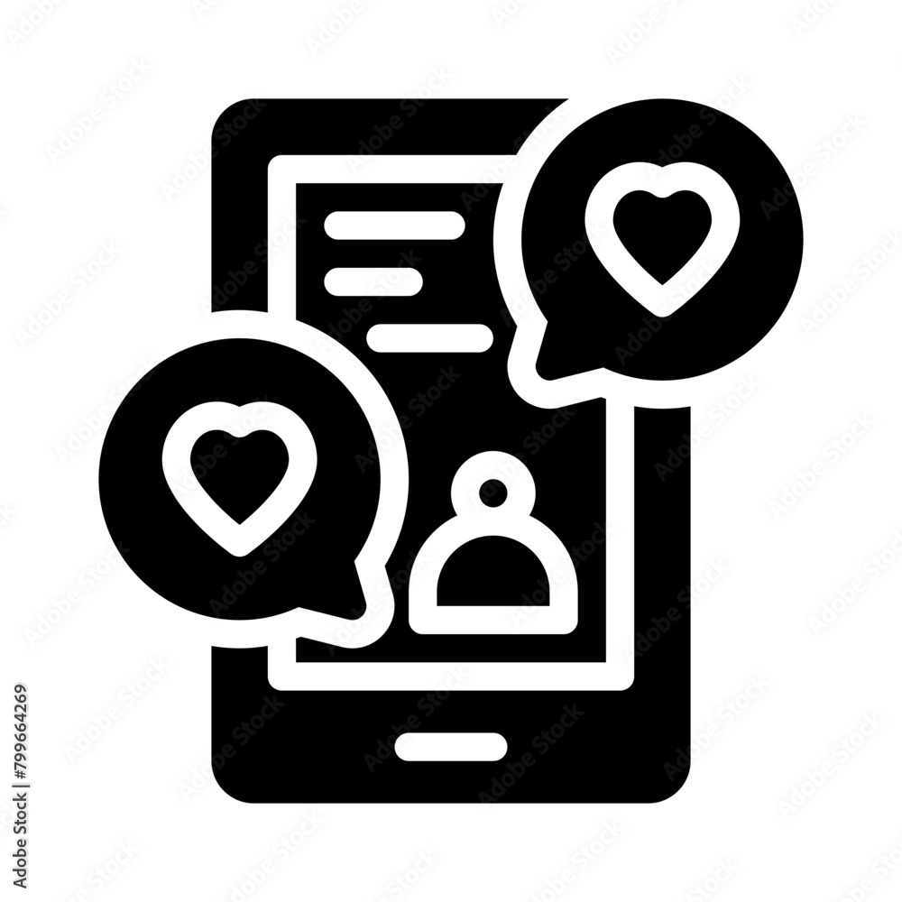 social media glyph icon social media glyph icon