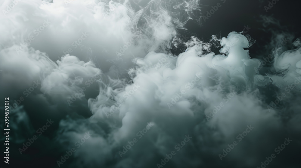 Realistic dry ice smoke clouds fog mist