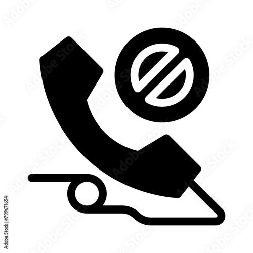 blocked glyph icon