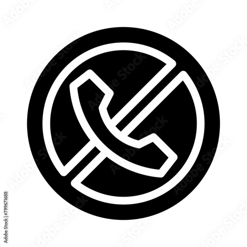 blocked glyph icon