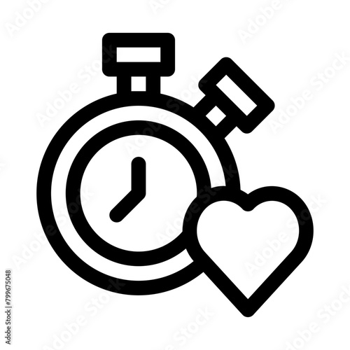 chronometer line icon