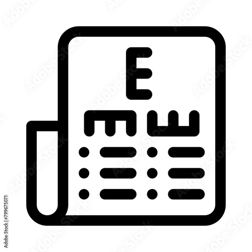 eye test line icon