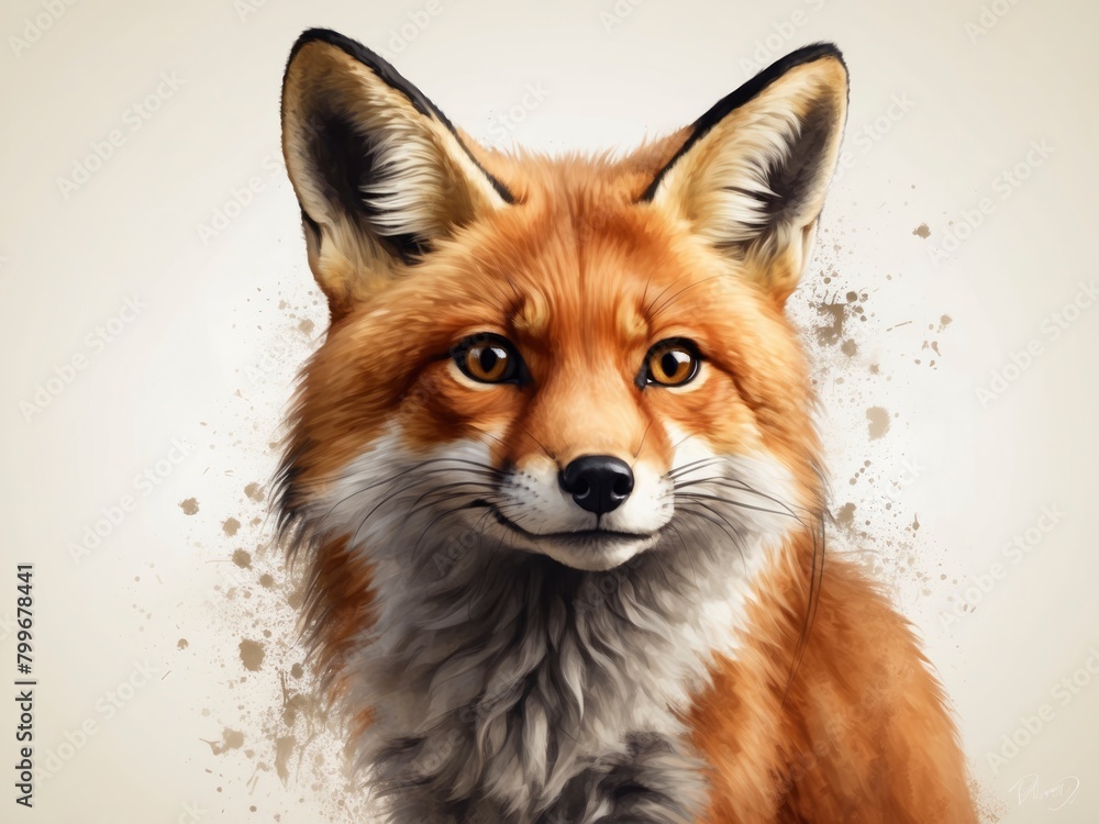 Fototapeta premium red fox vulpes