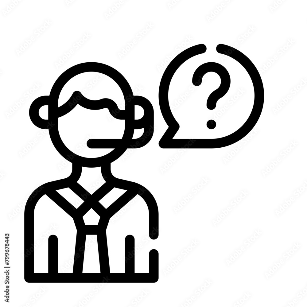 call center line icon call center line icon