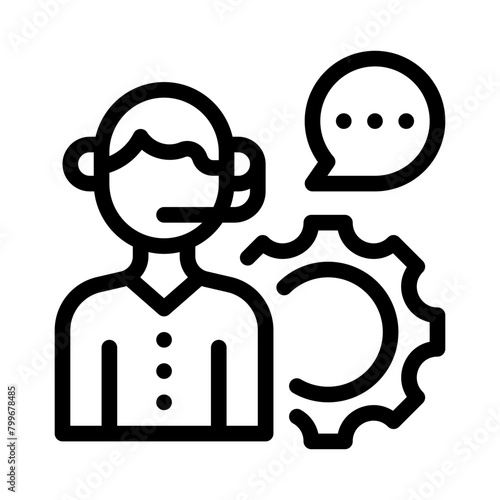 it support line icon