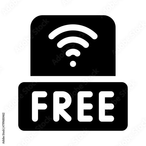 free wifi glyph icon