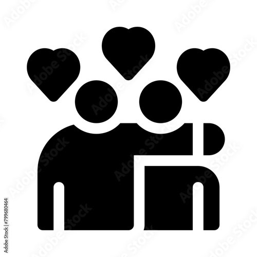hug glyph icon
