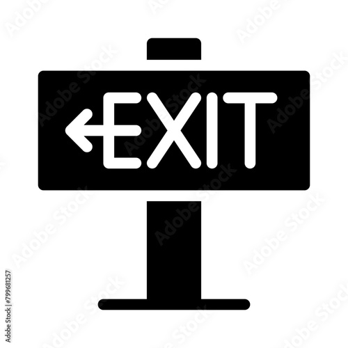 exit glyph icon photo