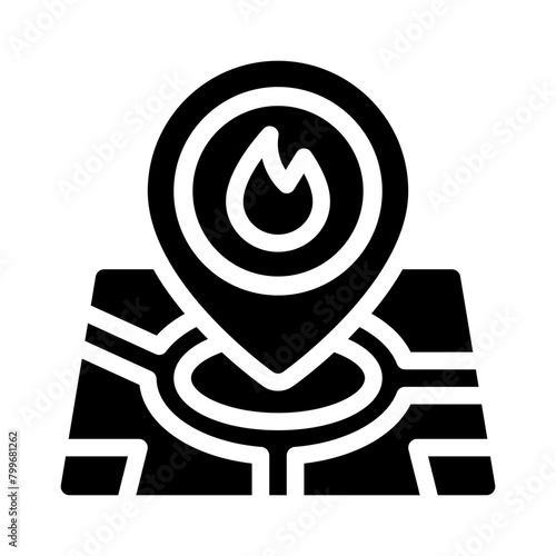 coordinates glyph icon