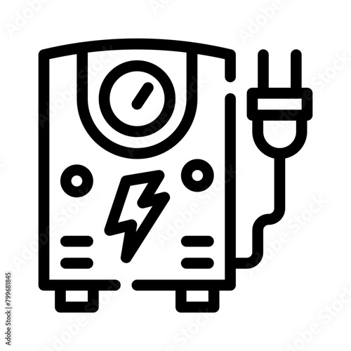 water heater line icon