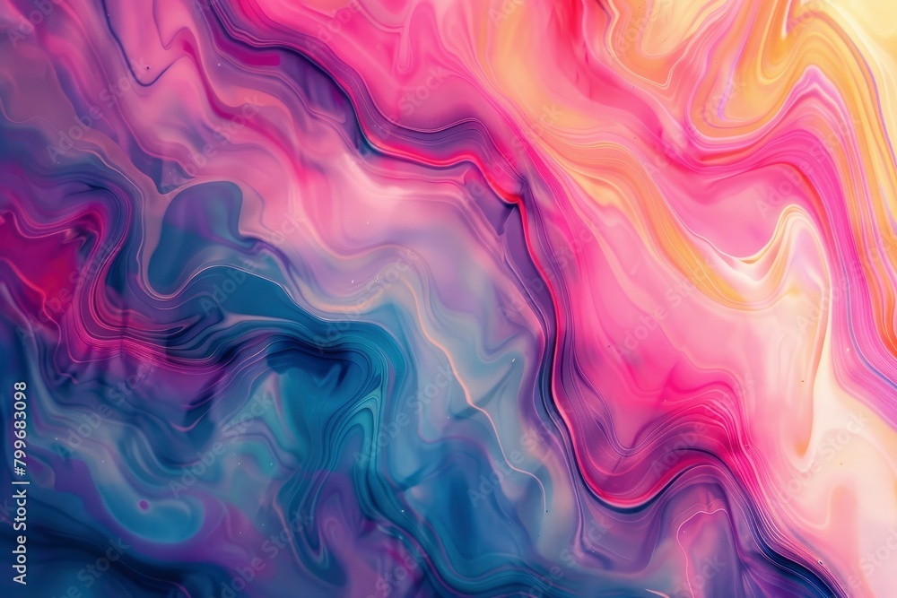 Abstract Liquid paint effect blurred gradient overflow waves grainy background texture. Colorful digital Grain Texture overlay. Lo-fi effect vintage retro design. Texture Wallpaper - generative ai Abstract Liquid paint effect blurred gradient overflow waves grainy background texture. Colorful digital Grain Texture overlay. Lo-fi effect vintage retro design. Texture Wallpaper - generative ai