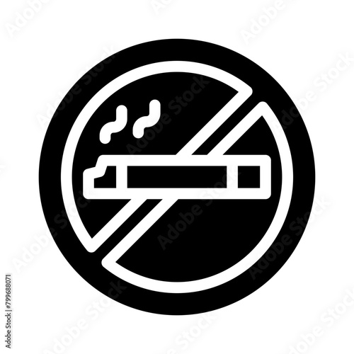 no smoking glyph icon