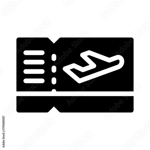 ticket glyph icon