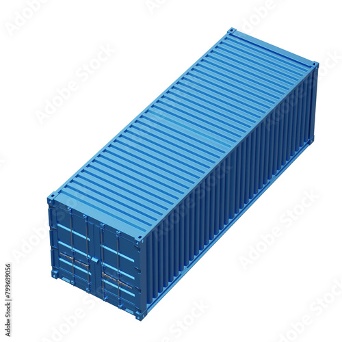 Container Mockup on White Background and Isolated