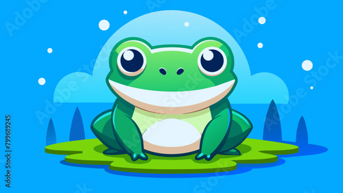 Kawaii frog, minimalist, cute, Cute minimalist: adorable rana. Rana estilo kawaii: milota minimalista.El amigo de la rana: una ilustración minimalista para niños