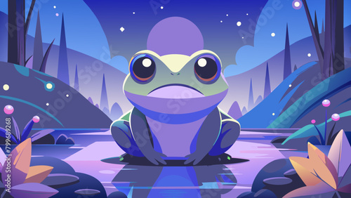 Kawaii frog, minimalist, cute, Cute minimalist: adorable rana. Rana estilo kawaii: milota minimalista.El amigo de la rana: una ilustración minimalista para niños