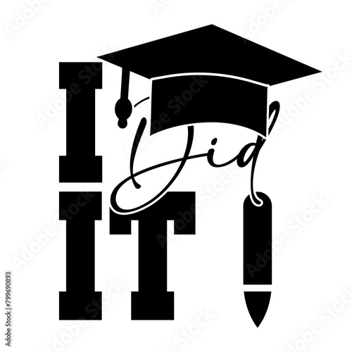I Did It, Graduate Quote PNG
This is only digital download file. No physical items will be sent you. This file can be used as Apparel, Collages, Scrapbooking, Stationery Cricut