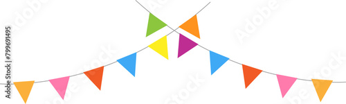 Colorful party flag background