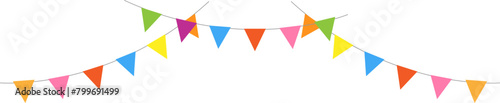 Colorful party flag background