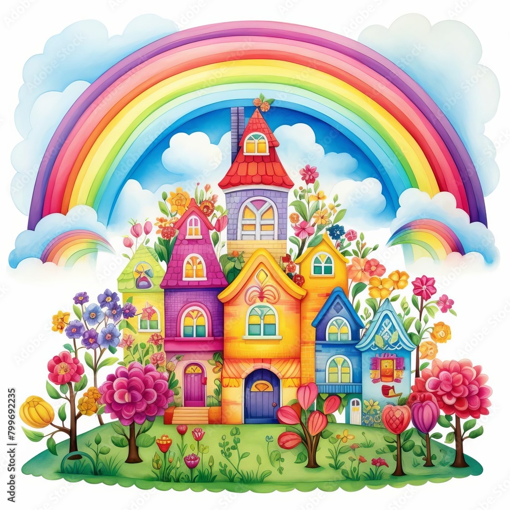 Rainbow Brights, Bold rainbow colors for a whimsical and playful feel