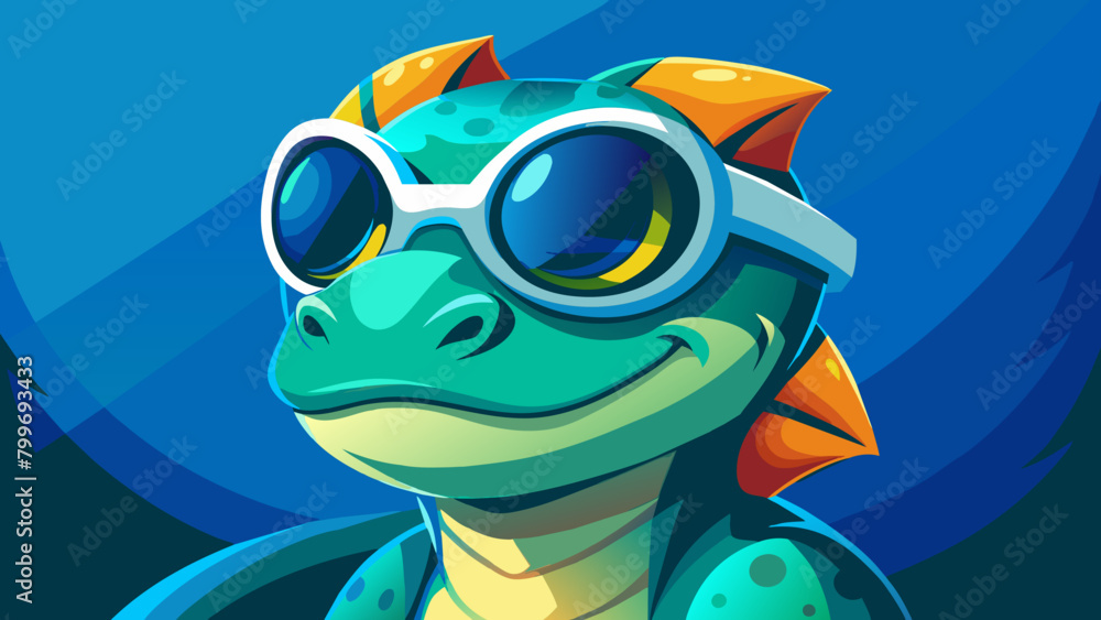 A cartoon green python in sunglasses is a symbol of summer. Resting from the heat of summer. A beautiful reptile. A green snake on vacation wearing a hat and sunglasses. Illustration of a snake A cartoon green python in sunglasses is a symbol of summer. Resting from the heat of summer. A beautiful reptile. A green snake on vacation wearing a hat and sunglasses. Illustration of a snake