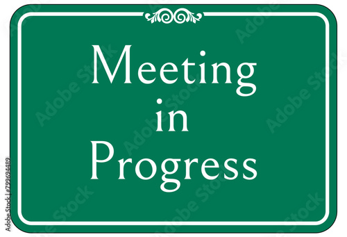 Hospital way finding sign meeting in progress