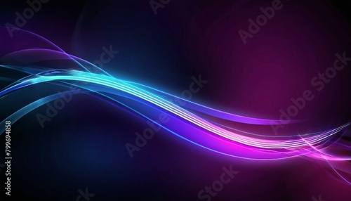Abstract neon lights background with glowing lines and futuristic vibes.