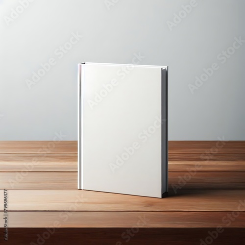 a plain book with white background
