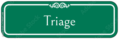 Hospital way finding sign triage