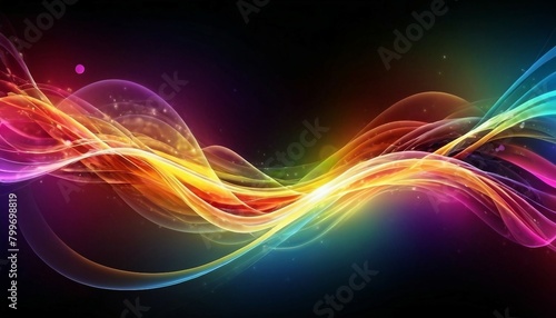 Abstract energy flow background with dynamic lines and vibrant colors