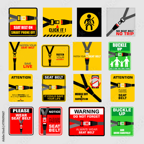 Fasten your seat belt, poster and banner