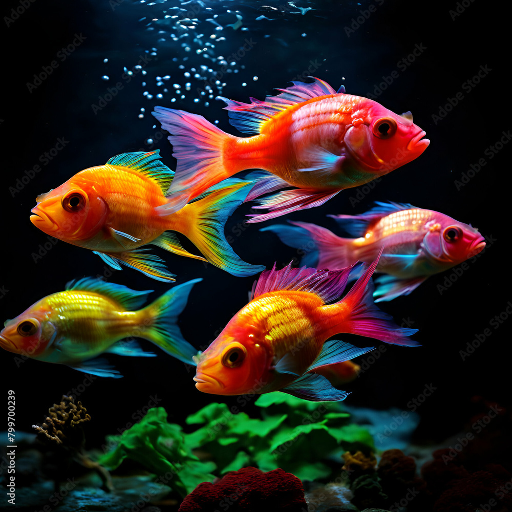 fish in aquarium fish in aquarium