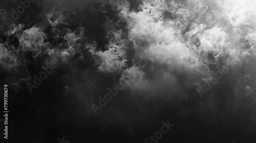 User You Fog and mist effect on black background. Smoke texture