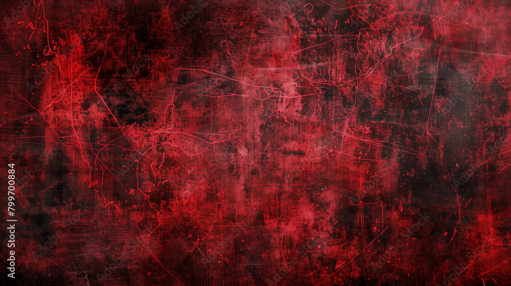 old red christmas background, vintage grunge dirty texture, distressed weathered worn surface, dark black red paper, horror theme