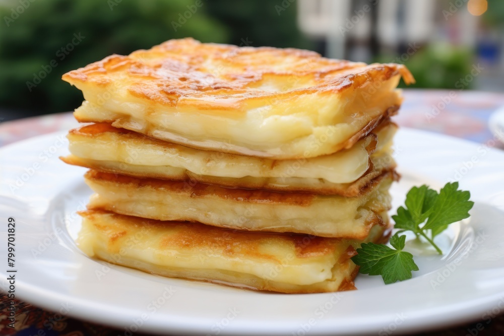 Delicious homemade lasagna on a plate Delicious homemade lasagna on a plate