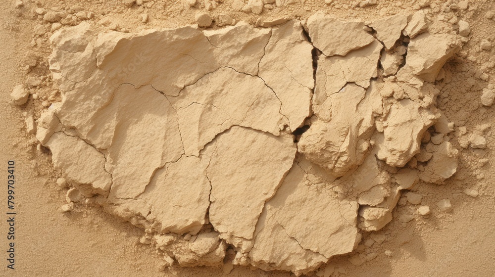 Naklejka premium Cracked Dry Earth Texture