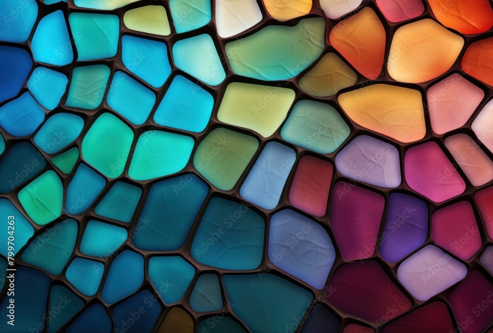 Vibrant Stained Glass Mosaic Pattern Vibrant Stained Glass Mosaic Pattern