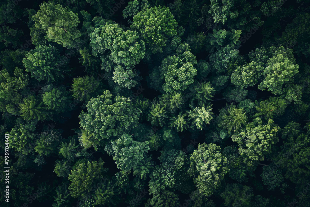 Aerial view of the intricate patterns of a dense forest canopy, with the interlocking branches and foliage forming a mesmerizing minimalist composition Aerial view of the intricate patterns of a dense forest canopy, with the interlocking branches and foliage forming a mesmerizing minimalist composition