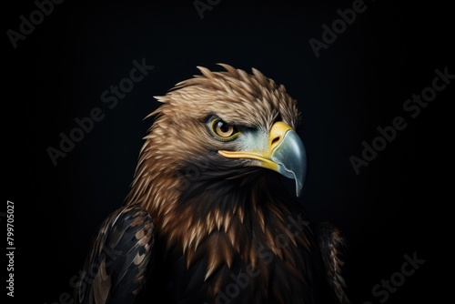 Majestic eagle close-up portrait