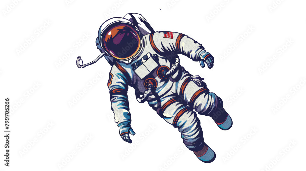 PNG Image of Flaying Astronaut 