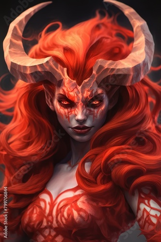 Fiery Demonic Creature