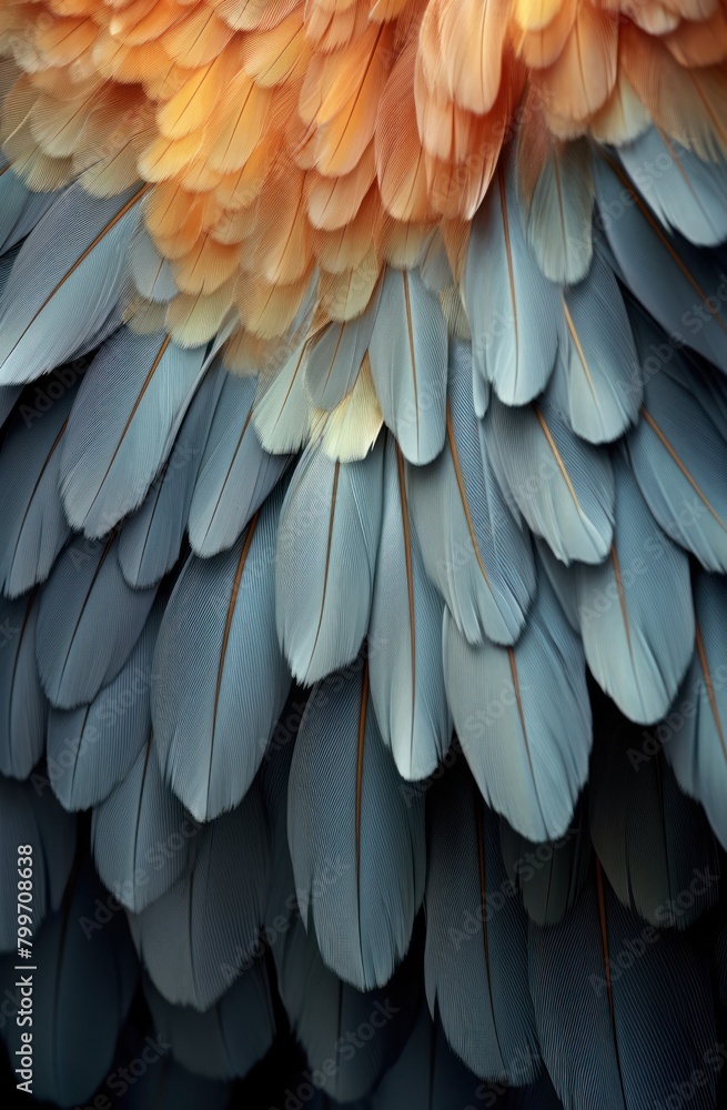 Obraz premium Vibrant Feather Texture