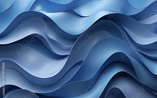 Abstract 3d rendering of wavy surface