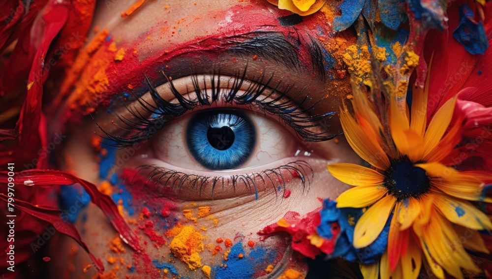 Vibrant Artistic Eye Makeup