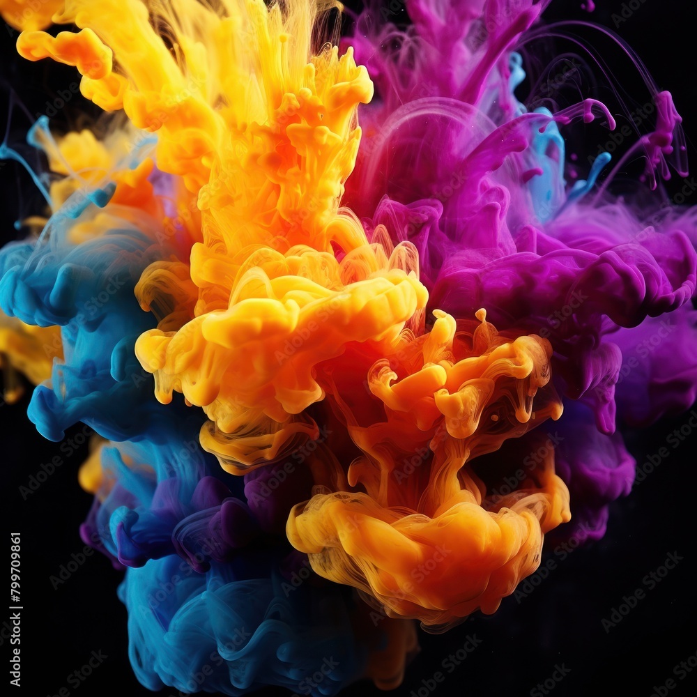 Vibrant Ink Explosion